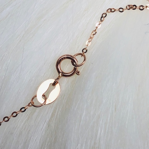 SOLID 18K GOLD DANCING HEART NECKLACE - Picture 10 of 16